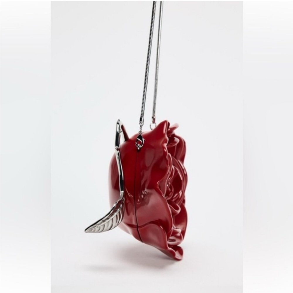 Zara Red Rose-Shaped Women's purse - Picture 4 of 10